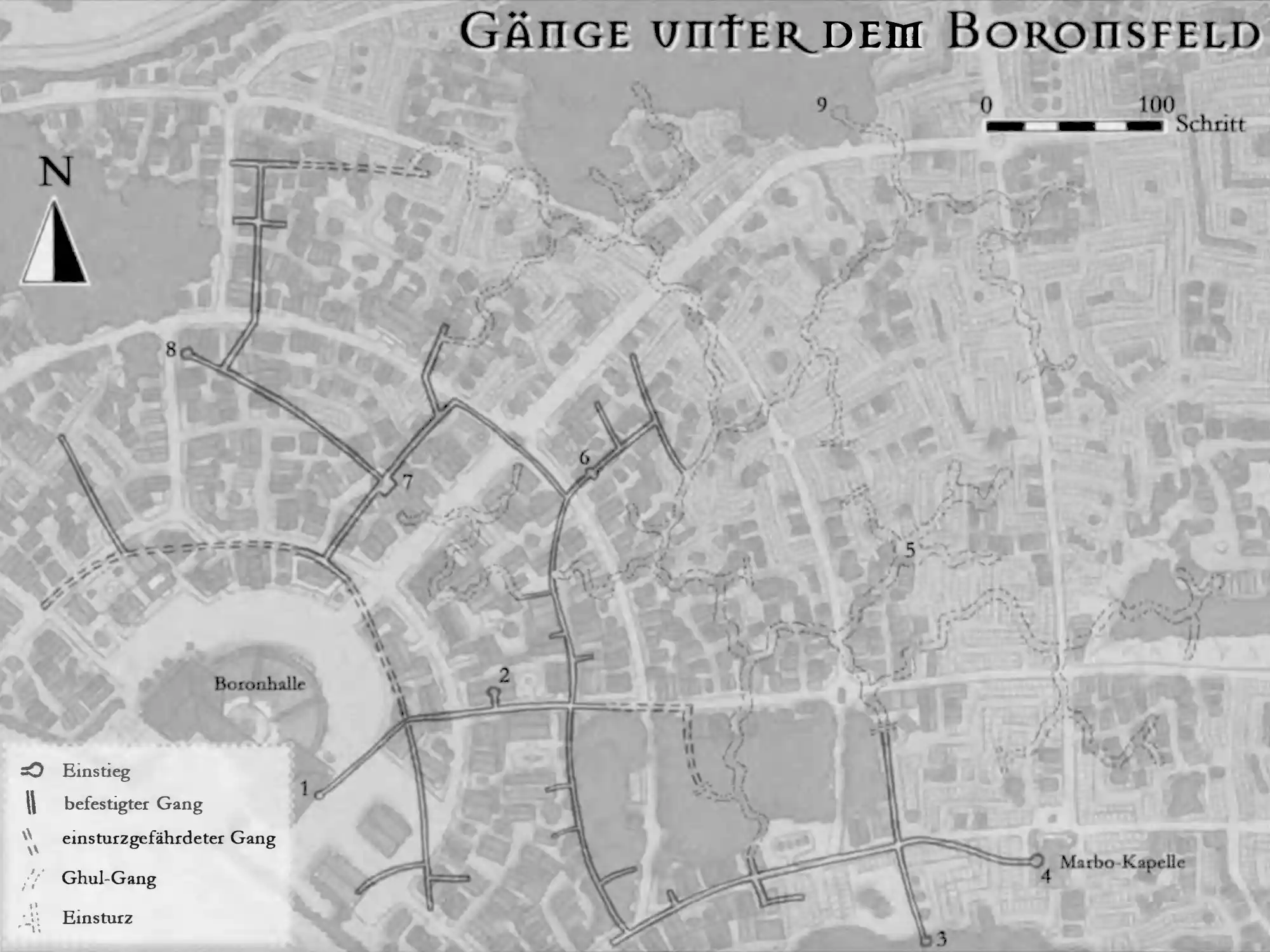 Gänge unter dem Boronsfeld